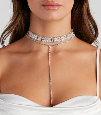 Love For Glam Choker And Necklace