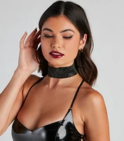Bring The Bling Rhinestone Choker