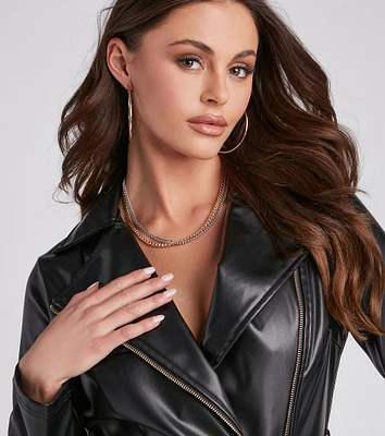Everyday Glamour Chain-Link Necklace