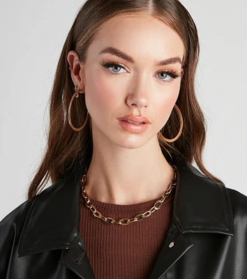 Perfect Statement Chain Link Collar