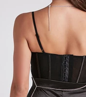Trendy Sparkle Rhinestone Bra Chain