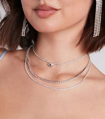 Luxe Radiant Rhinestone Choker Necklace
