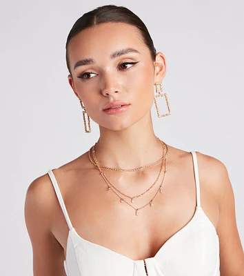 Cool-Girl Chic Celestial Charm Necklace