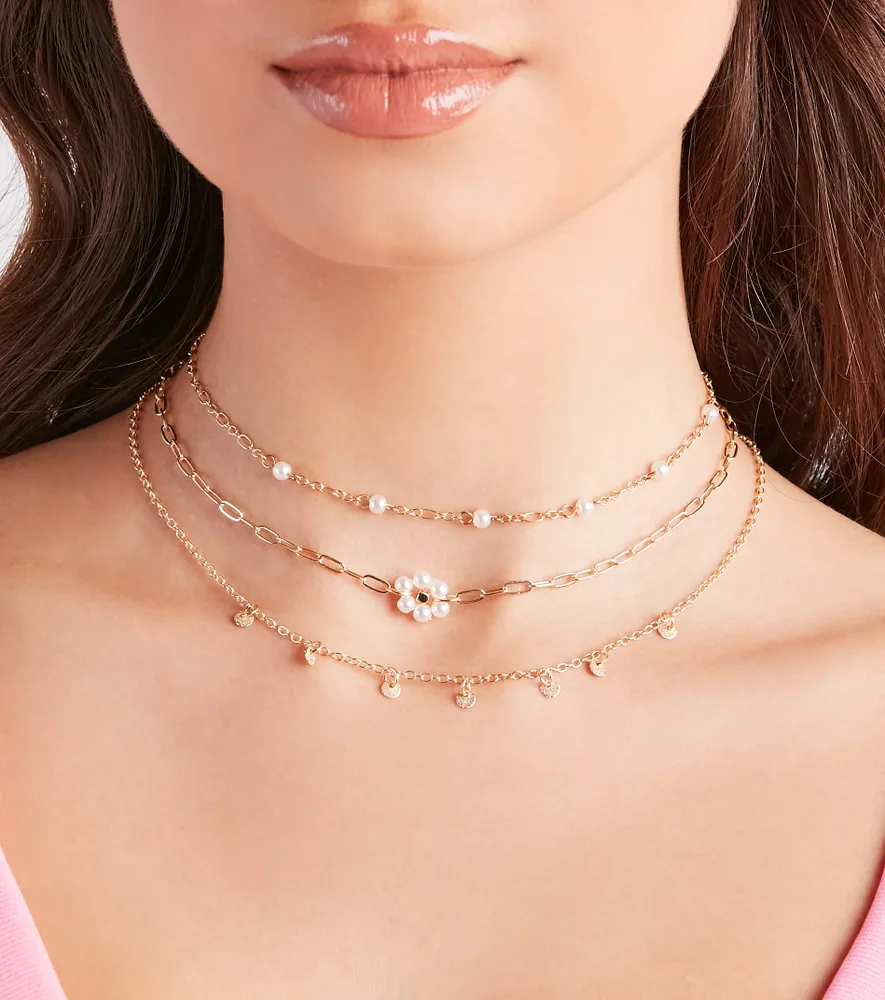 Trendy Charms Choker Necklace Set