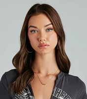 444 Charm Dainty Chain Necklace