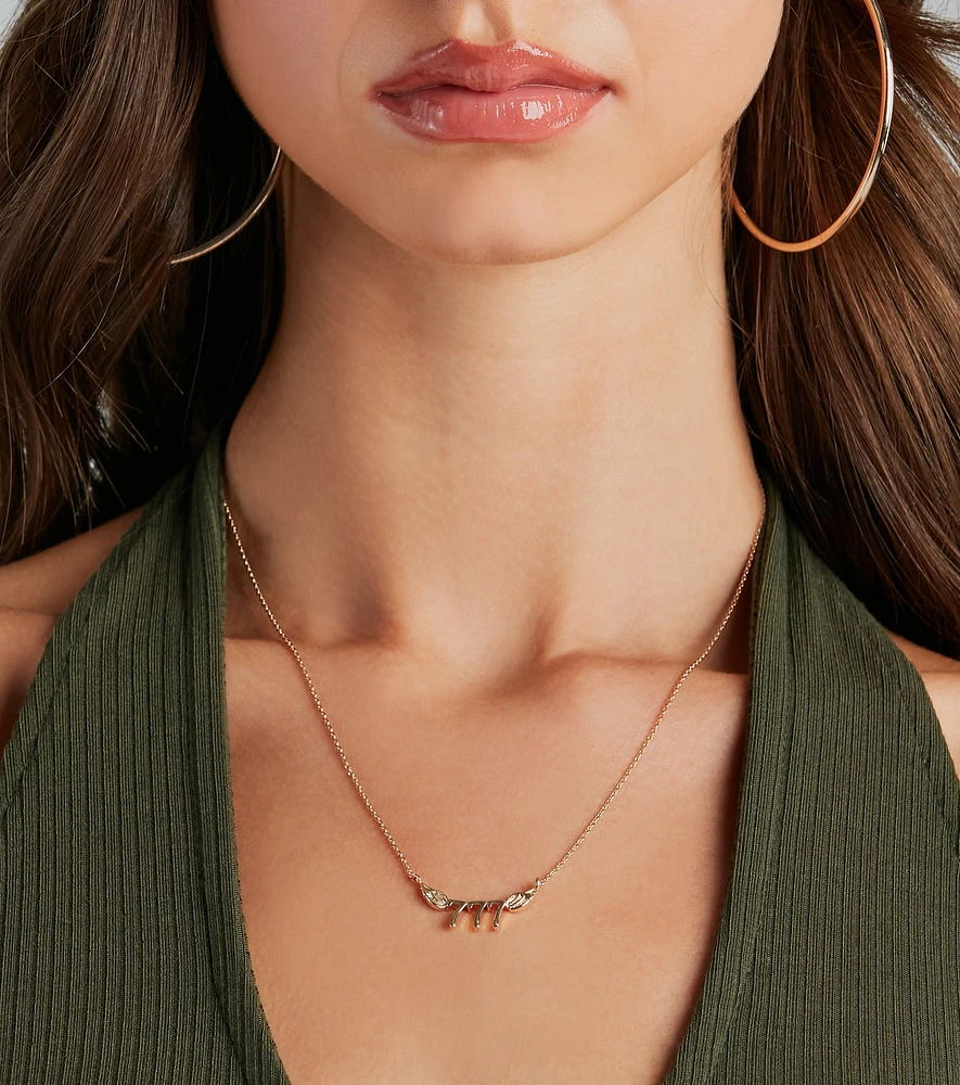 777 Charm Dainty Chain Necklace