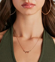 777 Charm Dainty Chain Necklace