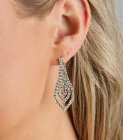Timeless Sparkle Rhinestone Necklace And Earrings Set