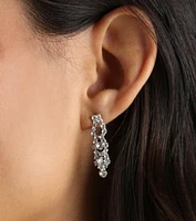 Feeling Flawless Rhinestone Necklace And Earrings Set