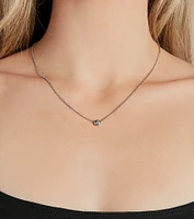 All The Details Dainty Rhinestone Necklace