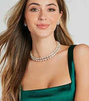 Two For The Show Rhinestone Choker