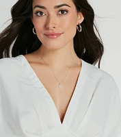 Sassy Flex Sterling Silver Plated Snake Charm Necklace