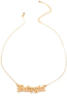 Babygirl Dainty Script Necklace