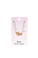 Zodiac Script Necklace