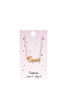 Zodiac Script Necklace