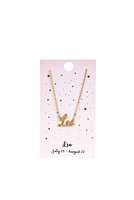 Zodiac Script Necklace
