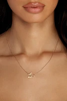 Zodiac Script Necklace