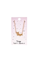Virgo Script Necklace