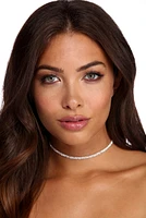 2 Row Rhinestone Choker