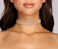 Simple Glam Rhinestone Choker