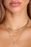 Snake It And Rhine Necklace