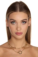 2 Chain Clasp Necklace