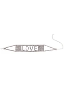 Love Rhinestone Statement Choker