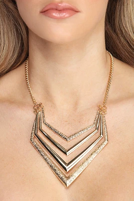 Chevron Chic Statement Necklace