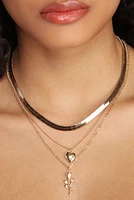 Layered Herringbone Necklace