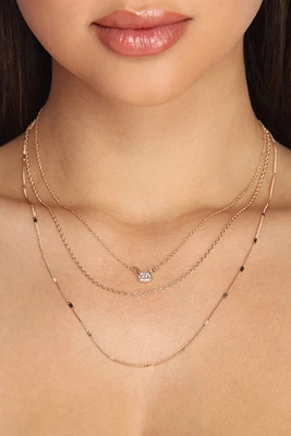 Dainty Layered Chain Link Necklace