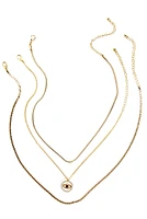 Rhinestone Eye 3 Pack Necklace Set