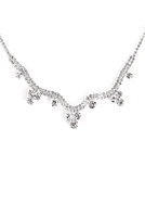 Layered In Rhinestone Necklace