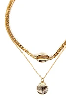 2 Row Sea Shell Necklace
