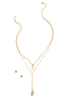 Sea Shell Lariat Set