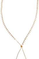 Lariat Rhinestone Duster Necklace