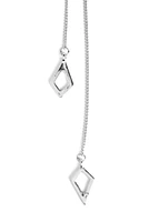 3 Row Dainty Lariat Charm Necklace