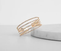 Give Me The Light Rhinestone Cuff Bracelet