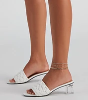 Luxe Links Layered Rhinestone Anklet