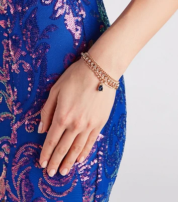 All The Deets Gemstone Chain Bracelet