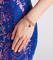All The Deets Gemstone Chain Bracelet