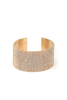 Rhinestone Statement Wide Cuff