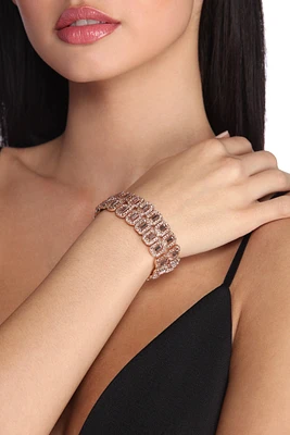 Noble Elegance Rhinestone Bracelet