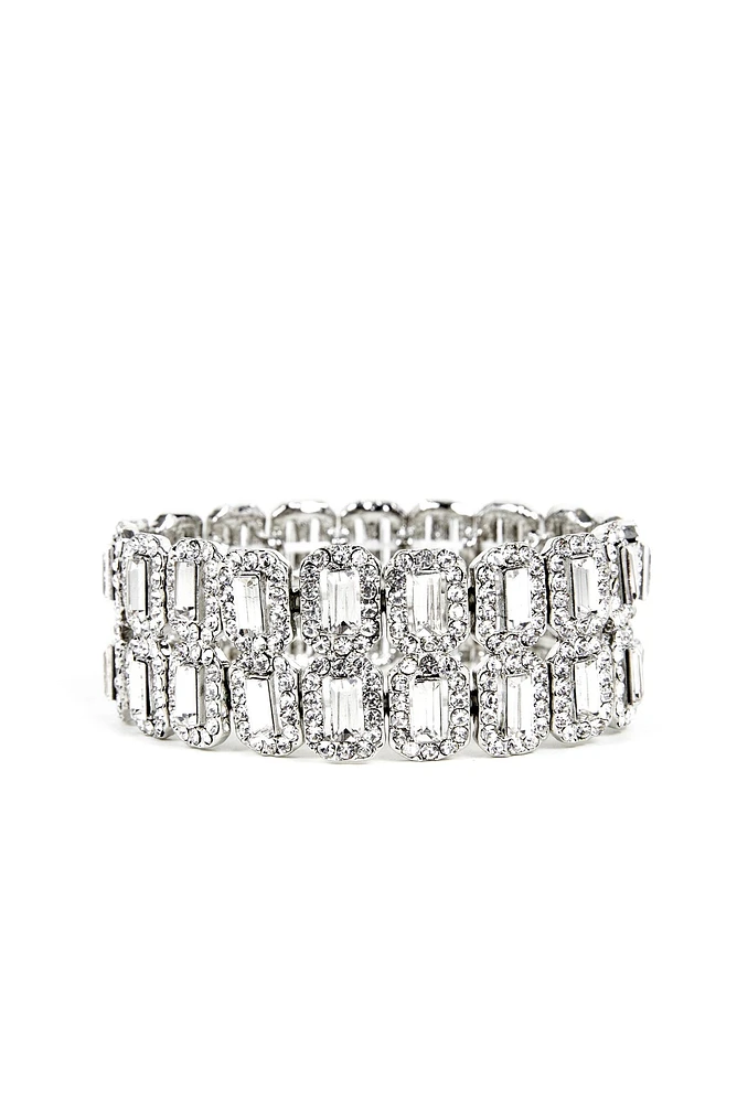 Noble Elegance Rhinestone Bracelet