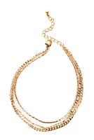 Dainty 3 Row Chain Anklet