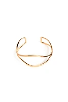 Curved Metal Cuff Bracelet