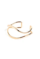 Curved Metal Cuff Bracelet
