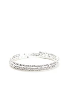 Rhinestone Memory Wire Bracelet