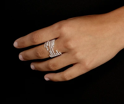 Call The Shots Rhinestone Ring