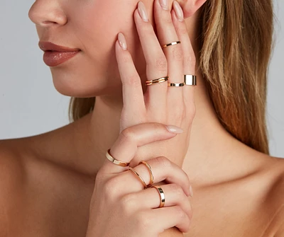Minimalistic Shine Ring Ten Pack