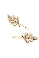 Dainty Metal Leaf Hair Pins